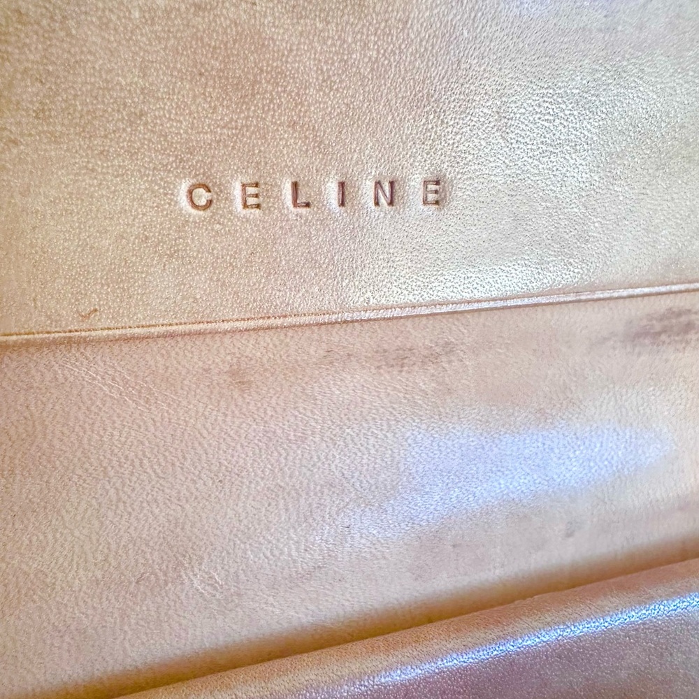 Celine Trifold Wallet C Macadam Pattern Bordea - Picture 2 of 8